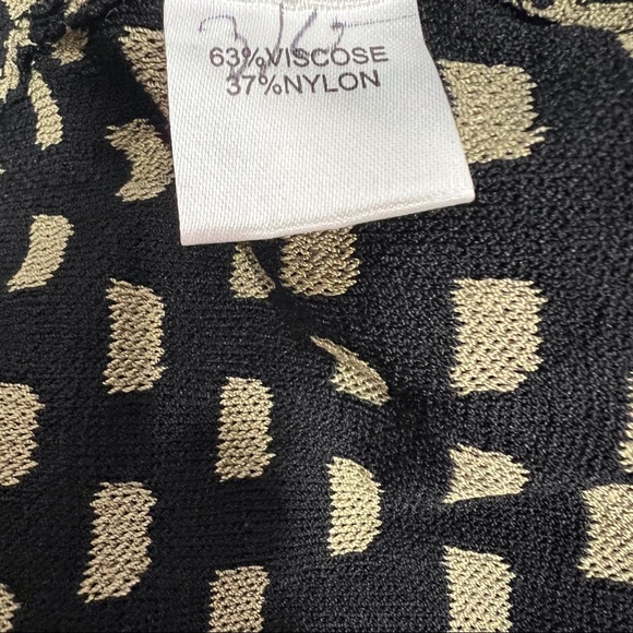 Nicole Miller Pixel Dot Jacquard Fit & Flare Dress NWT - Picture 5 of 6